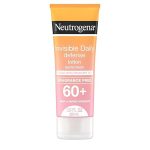 Neutrogena Invisible Daily Defense Fragrance-Free Sunscreen Lotion, Broad Spectrum SPF 60+, Oxybenzone-Free & Water-Resistant, Sun & Environmental Aggressor Protection, 3.0 fl. Oz