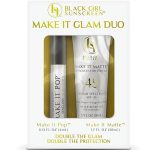Black Girl Sunscreen ? Face & Lip Sunscreen Make It Glam Duo ? 1 SPF 45 Make it Matte Clear Sunscreen for Face & 1 Make it Pop SPF 50 Sungloss for Protected Poppin' Lips, White