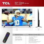 TCL 50-Inch Class S4 4K LED Smart TV with Roku TV (50S450R, 2023 - Model), Dolby Vision, HDR, Dolby Atmos, Works with Alexa, Google Assistant and Apple HomeKit Compatibility, Streaming UHD Television
Visit the TCL Store - Image 2