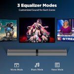 Sound Bar for Smart TV, 80W Soundbar with Bluetooth/ARC/Opt/AUX Connect, Auto Volume Boost, 3 Equalizer Modes, 2 in 1 Detachable Soundbar for TV/PC/Gaming/Projectors - Image 2